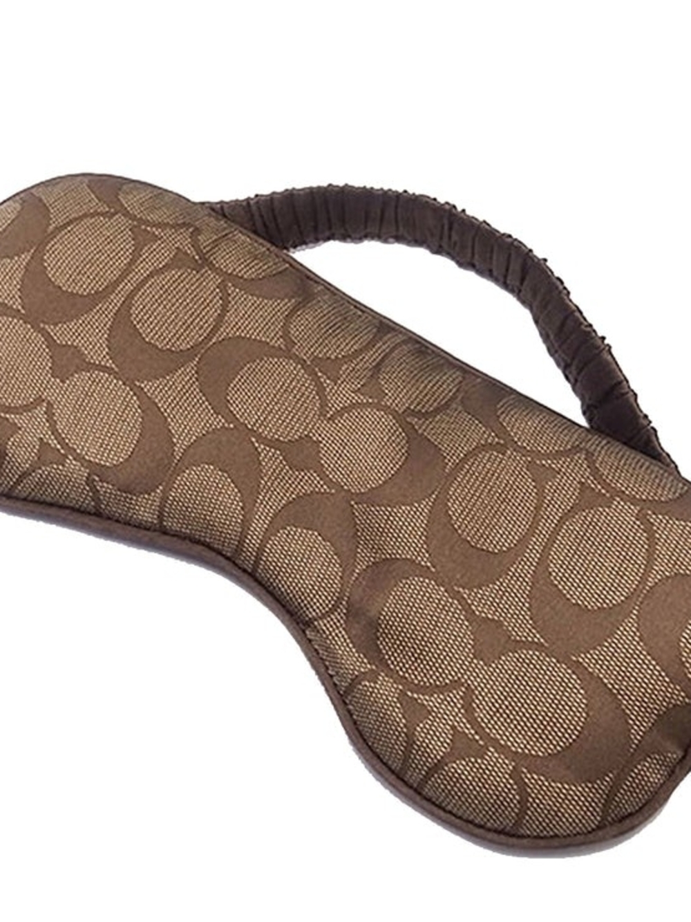 COACH KHAKI SIGNATURE SILK SLEEP EYE MASK CE958
